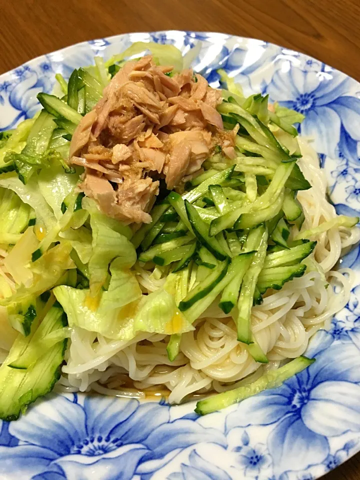 Snapdishの料理写真:サラダそうめん☆|zonoさん