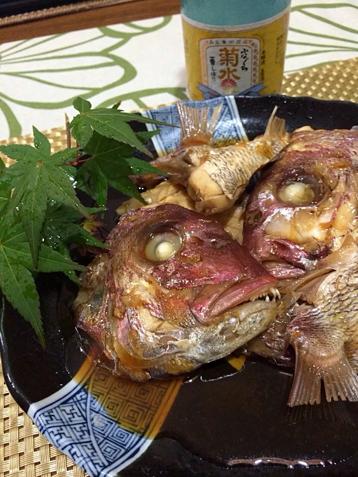 鯛のあら. 日本酒炊き|🌿ぴぴさん