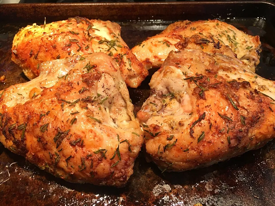 Rustic style baked Rosemary & Dijon Chicken|🌺IAnneさん