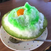 Snapdishの料理写真:メロンかき氷🍧|nayuhaさん