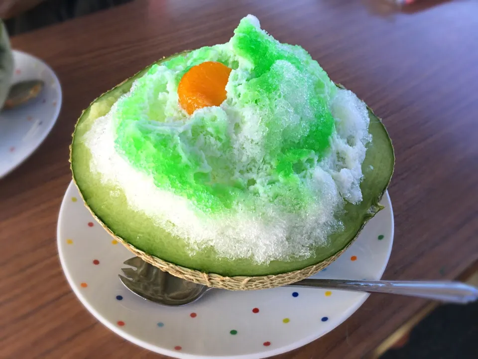 Snapdishの料理写真:メロンかき氷🍧|nayuhaさん