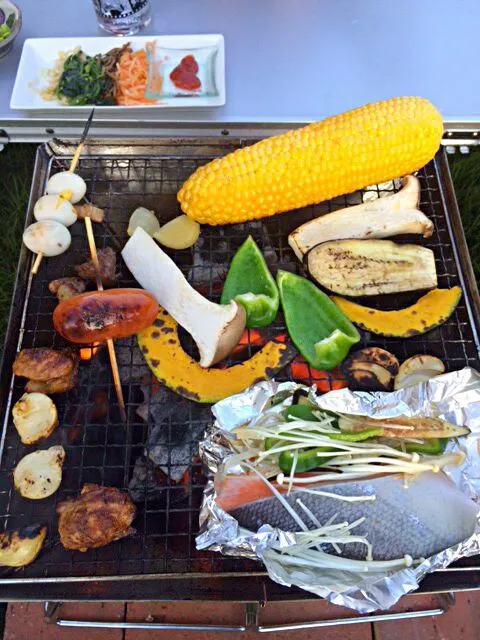 お庭BBQ🍗|みうのすけさん