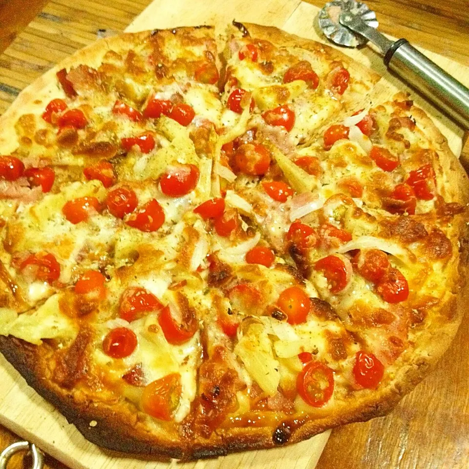 Homemade pizza #eatinthai|Eat in Thaiさん