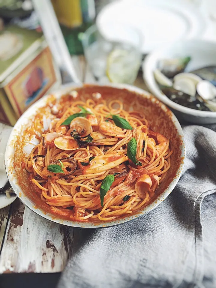 Seafood spaghetti|rick chanさん