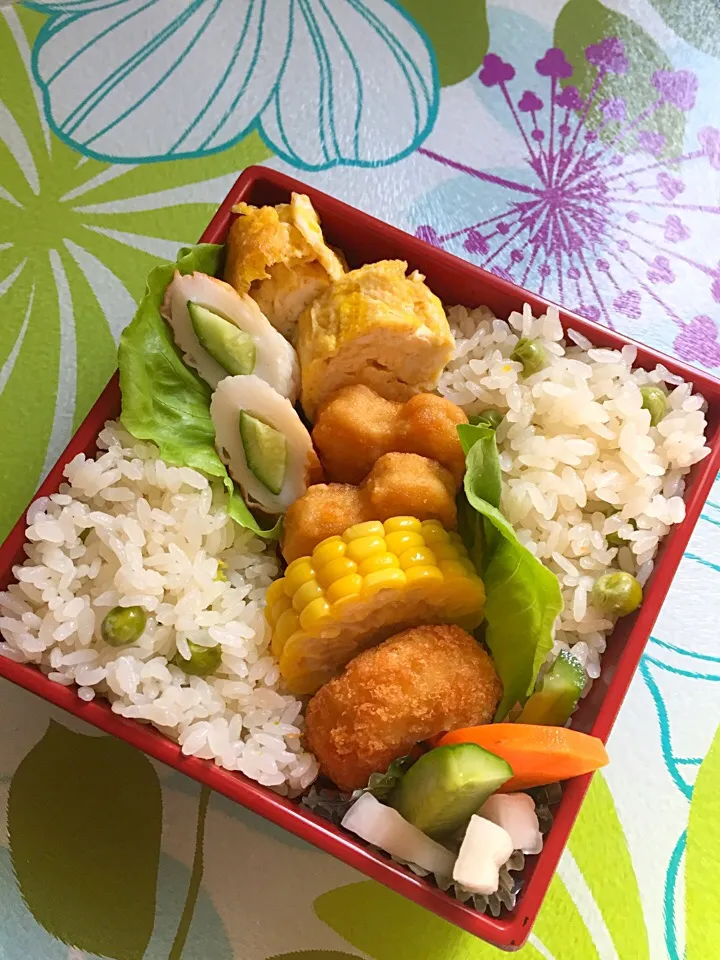 Snapdishの料理写真:夏休み子供弁当|nonさん