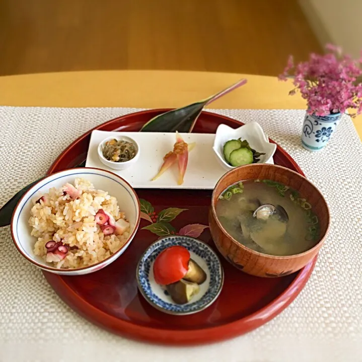 〜休日・和食ご飯〜 ☆たこ飯作りました☆|nainaiさん