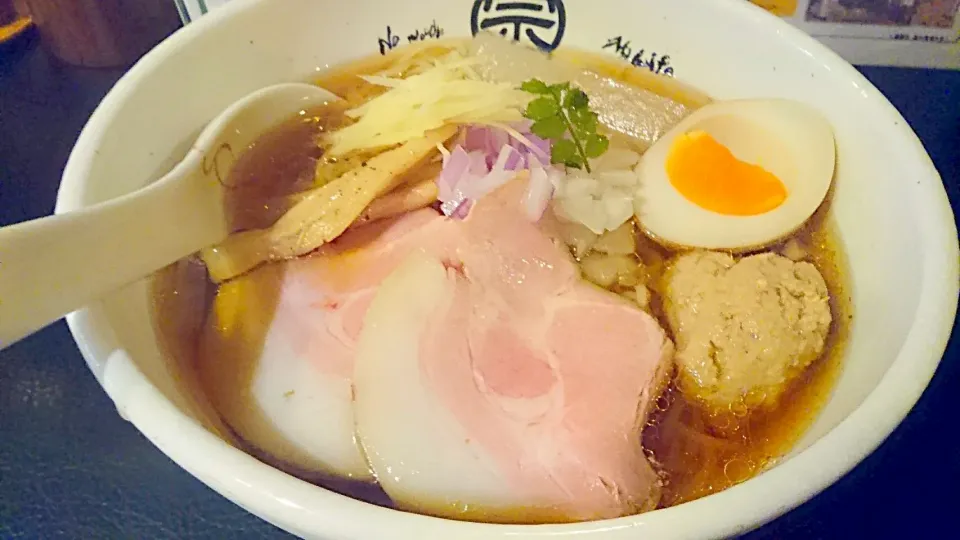 Snapdishの料理写真:麺屋宗 高田馬場本店の 冷やし煮干しらぁ麺(期間限定) ＠高田馬場、西早稲田16080|大脇さん