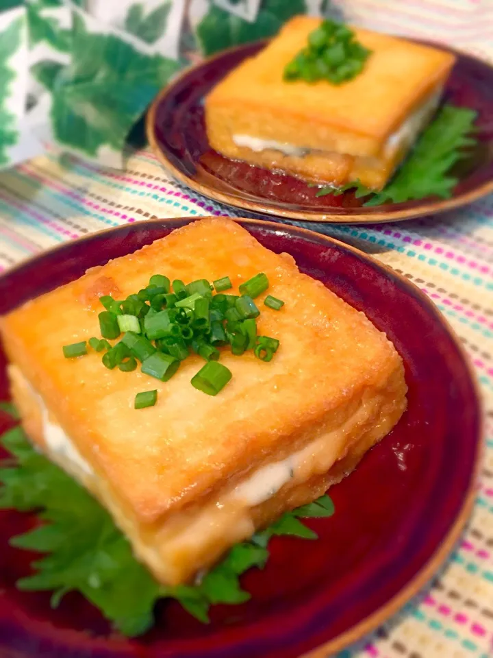 リピ♪あゆ♡の料理 絹揚げのとろ～りチーズのはさみ焼き♡|あゆさん