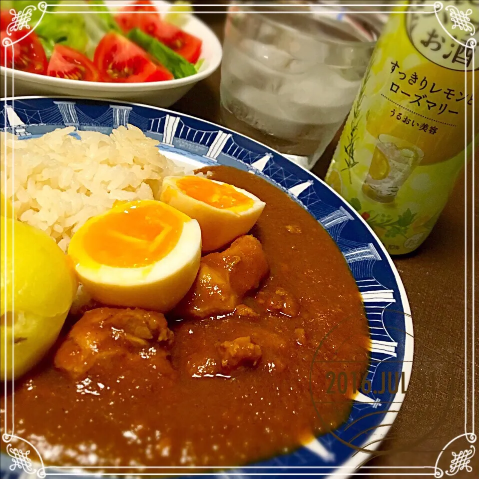 Snapdishの料理写真:チキンと野菜のカレー|佐倉さん