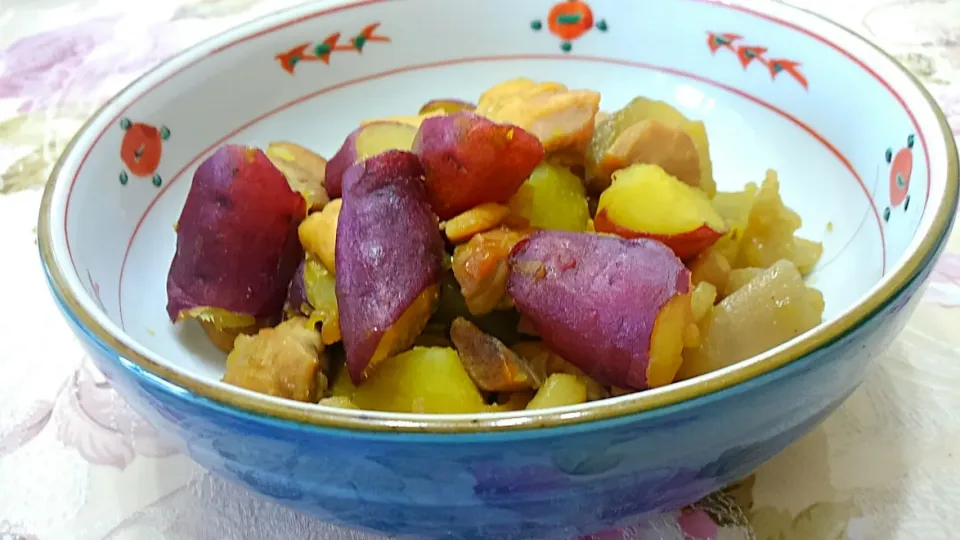 鶏肉と根菜の照り煮|たえさん