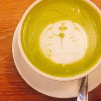 Doraemon matcha latte|tammyさん