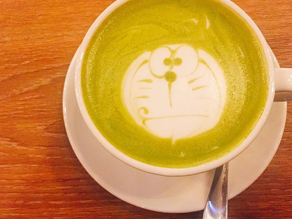 Doraemon matcha latte|tammyさん