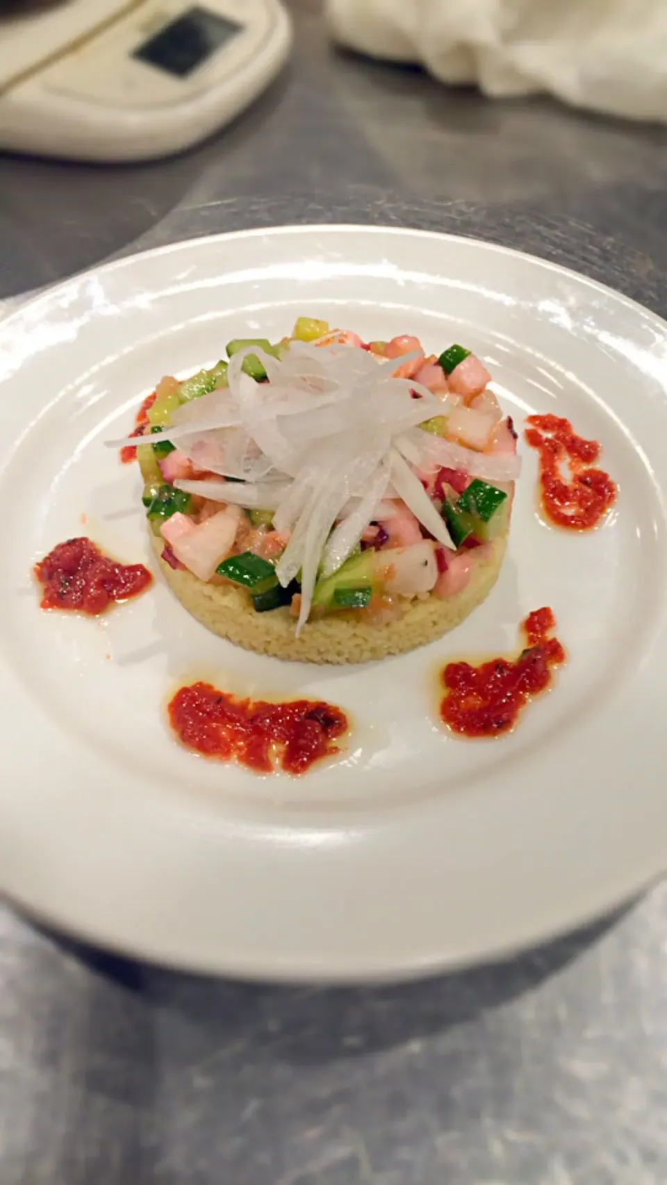 タコとキュウリのマリネ クスクステスト|Ryo  Moritaさん