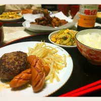 Snapdishの料理写真:ハンバーグな夕飯◎|かなしさん