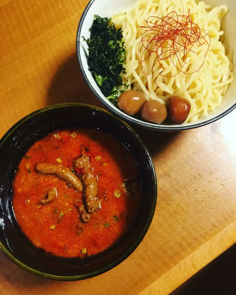 辛味噌モツ煮つけ麺|中華蕎麦 銀時さん