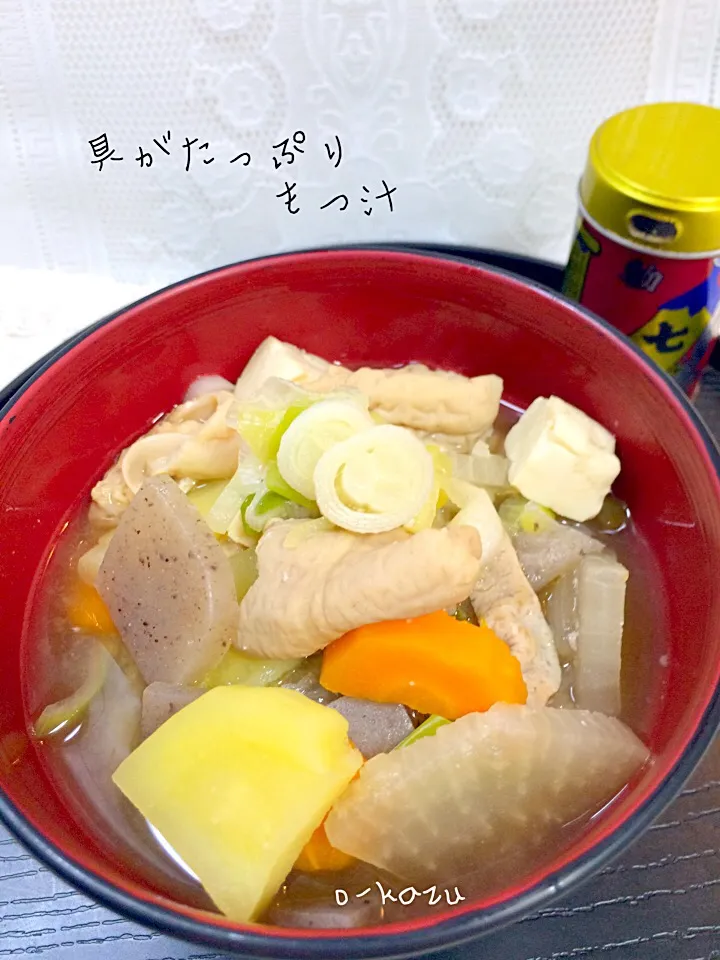 Snapdishの料理写真:具がたっぷりもつ汁|o-kazuさん