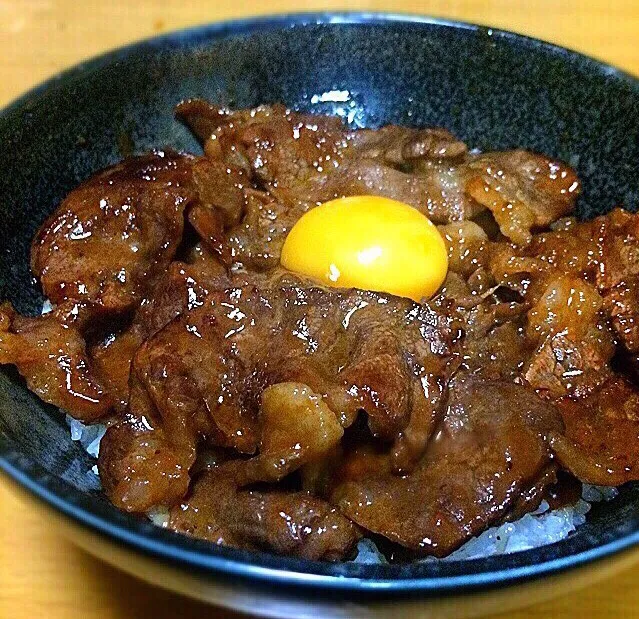 牛カルビ焼肉丼|ガク魁‼︎男飯さん