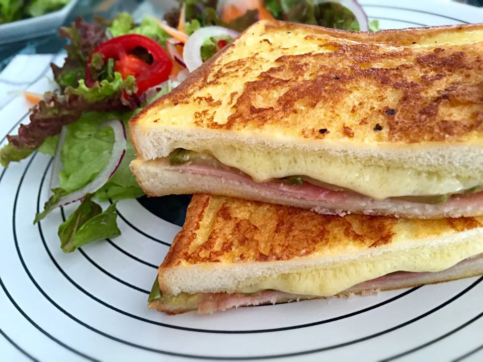 Monte Cristo sandwich  白なすと生ハムのモンテクリスト|mayumiさん