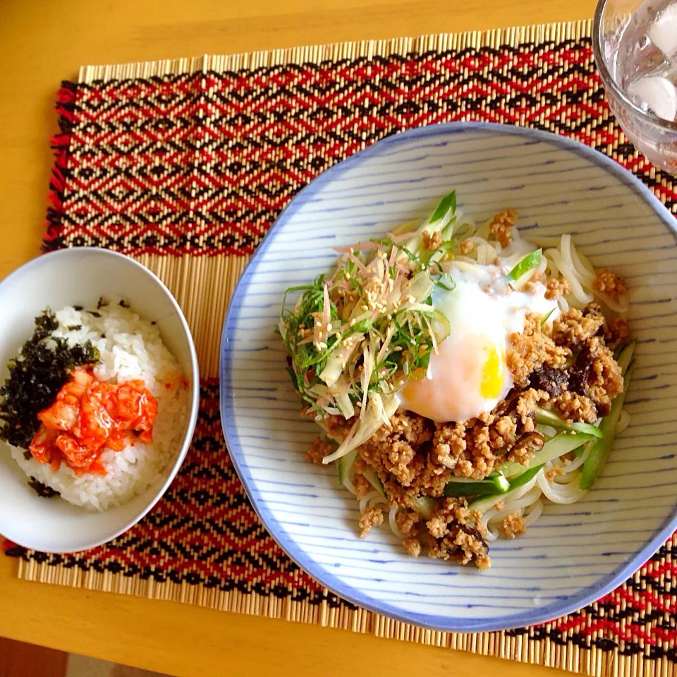 息子ランチ  和風ジャージャー麺(^^)|愛ママさん