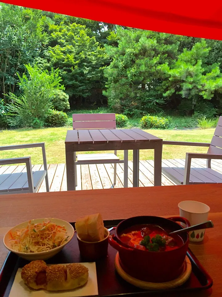 盛夏☀️ポーク🐷シチューでの〜〜んびり♪ランチ|keikoさん