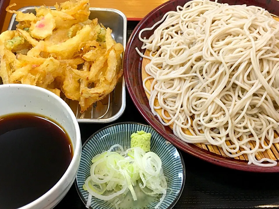 立食いそば手帳 名店120［首都圏編］ そばどん八 東糀谷店（大鳥居）もりそば かき揚げ160802|ゆうじ.さん