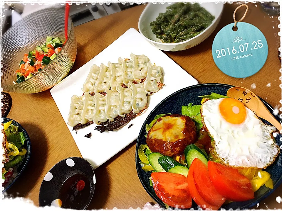 Snapdishの料理写真:7/25の夕ご飯🍴|みきぴょん♪さん