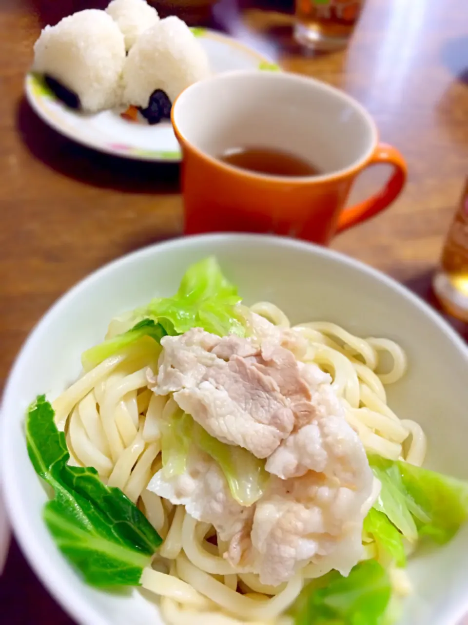 Snapdishの料理写真:ぶっかけサラダうどん|ちびろ菌さん