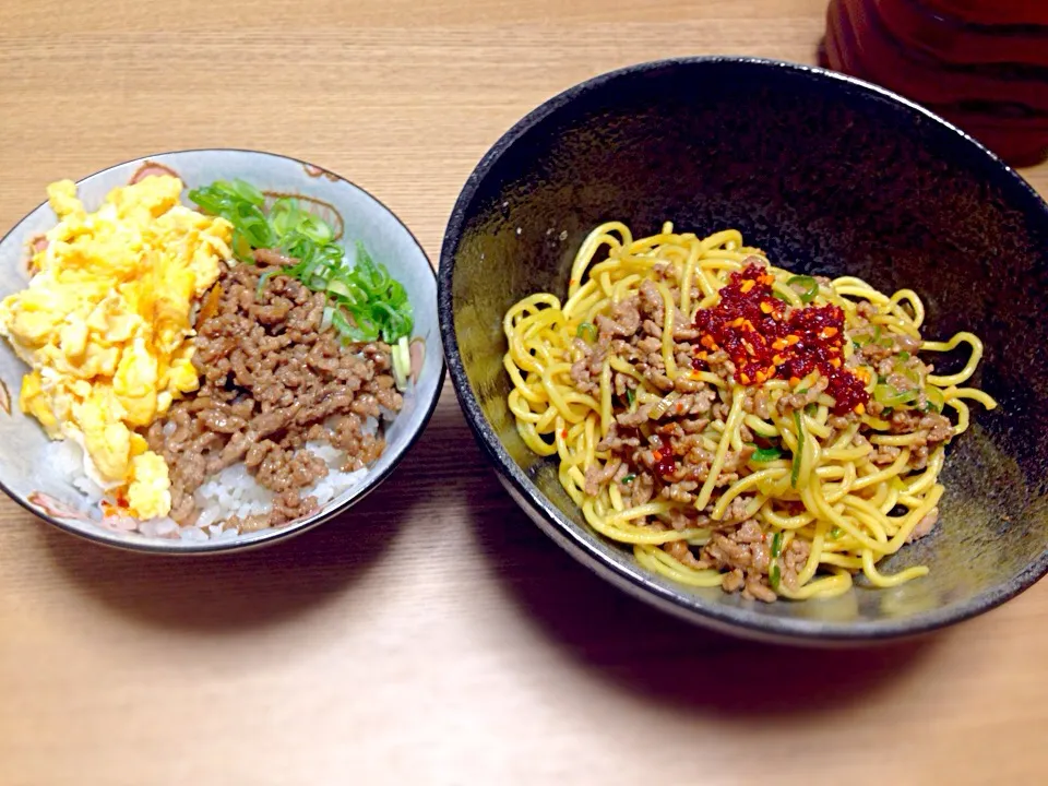 汁なし担々麺 そぼろごはん|pumeさん