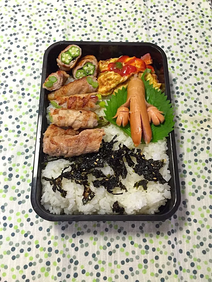 Snapdishの料理写真:8月3日の高2男子のお弁当♪|ごっちさん