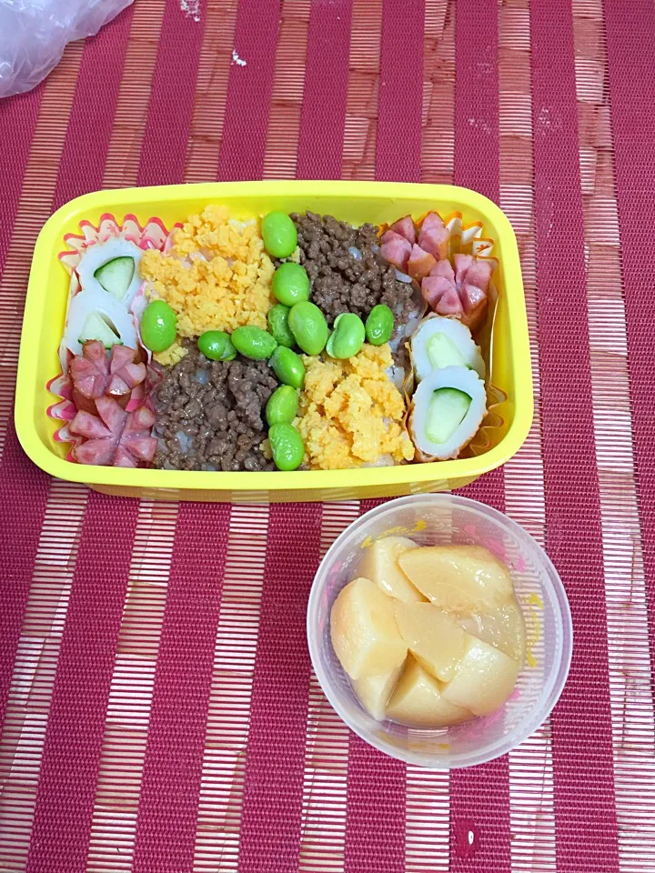 Snapdishの料理写真:2016.8.3学童弁当|mamiさん