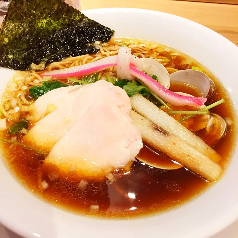 Snapdishの料理写真:鶏・煮干・蛤のトリプルＳＯＢＡ(醤油テイスト)980円|ringoさん