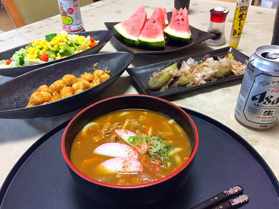 今夜はカレーうどん❤️|makoさん