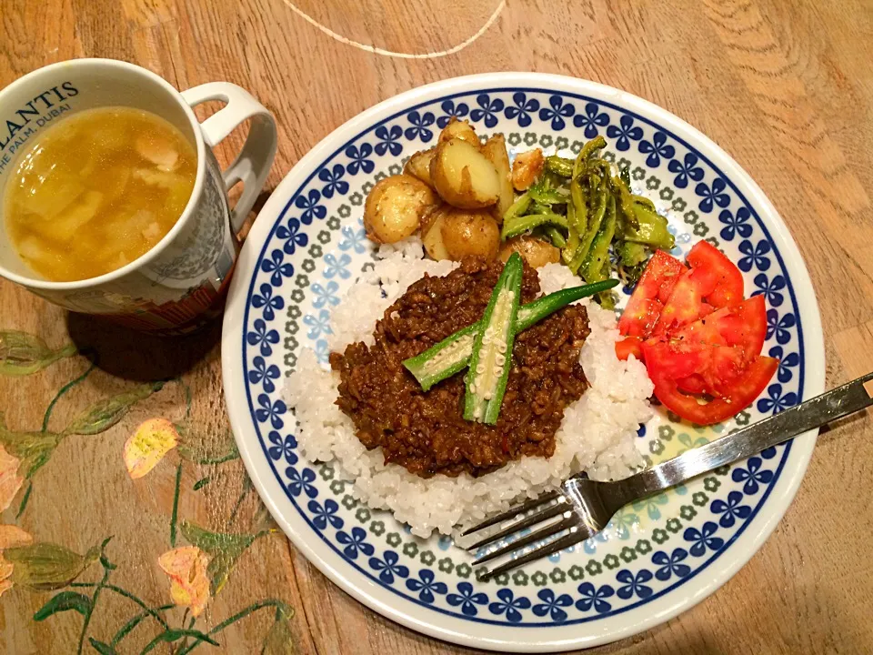 今夜はキーマカレー|おゆさん