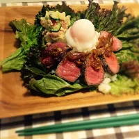 Snapdishの料理写真:ローストビーフ丼！|ayaconさん