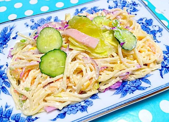 スパゲッティサラダ - Spaghetti salad😋❤️✨|Liezlさん