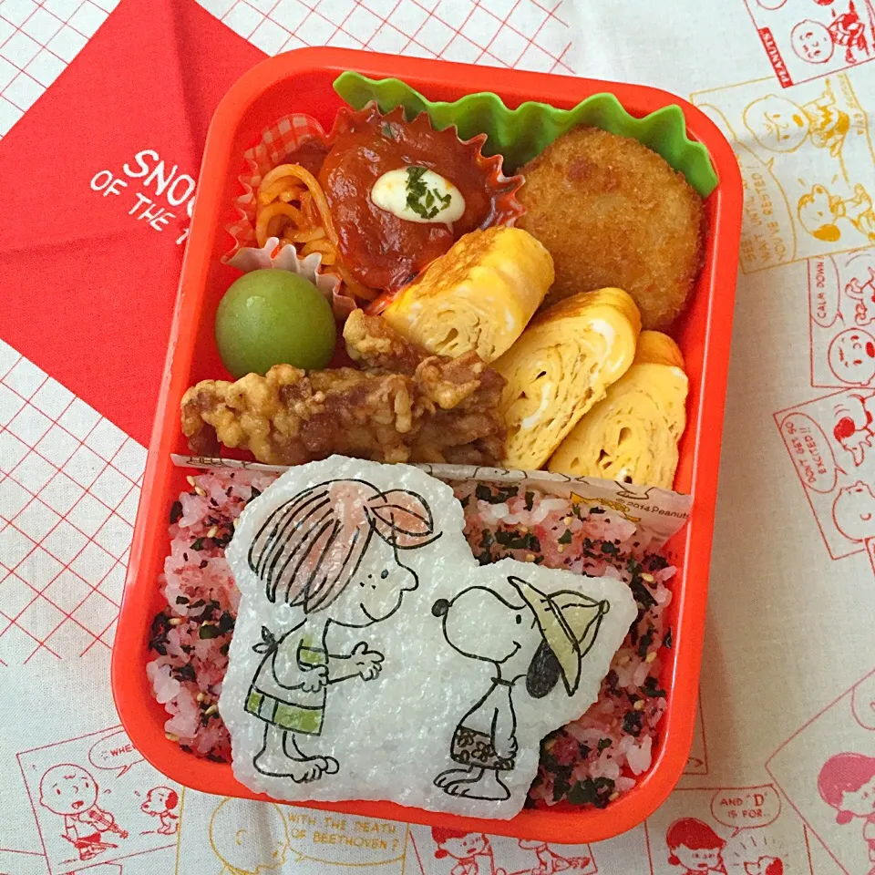 Snapdishの料理写真:ペパーミントパティ&スヌーピー 弁当|namimoさん