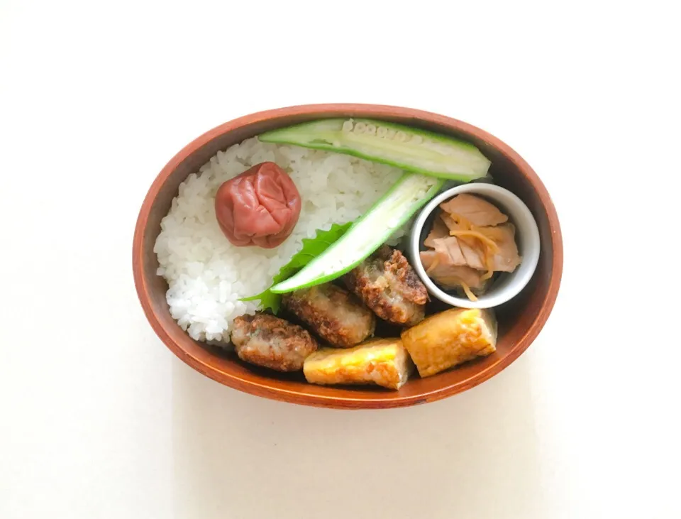 アジのハンバーグ弁当|みっちぃさん