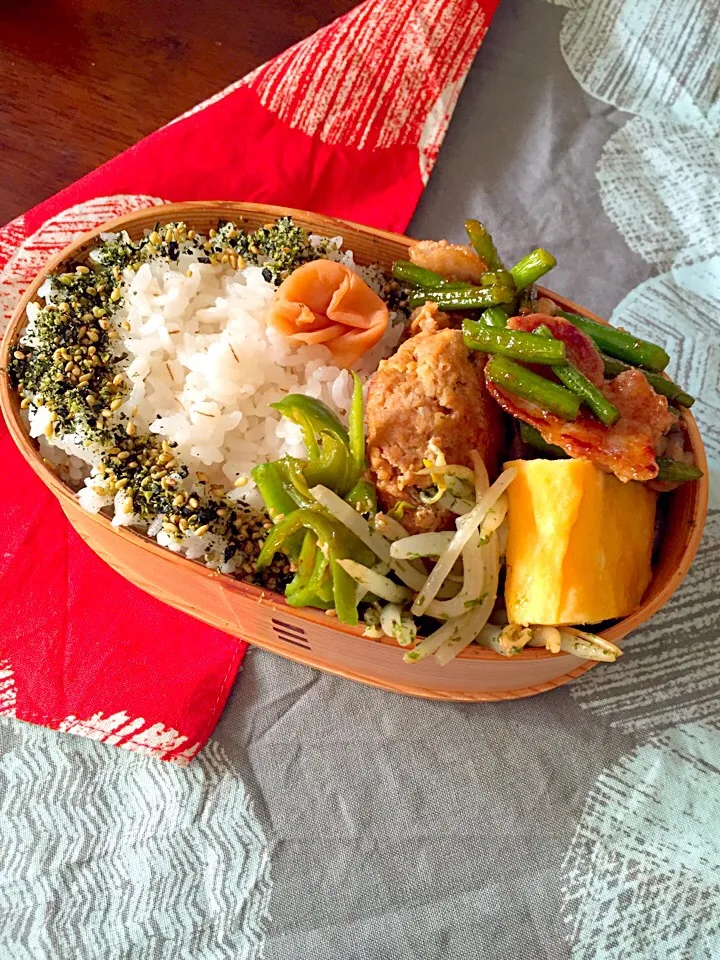 Snapdishの料理写真:今日の自分お弁当(n´—｀n)|さくたえさん