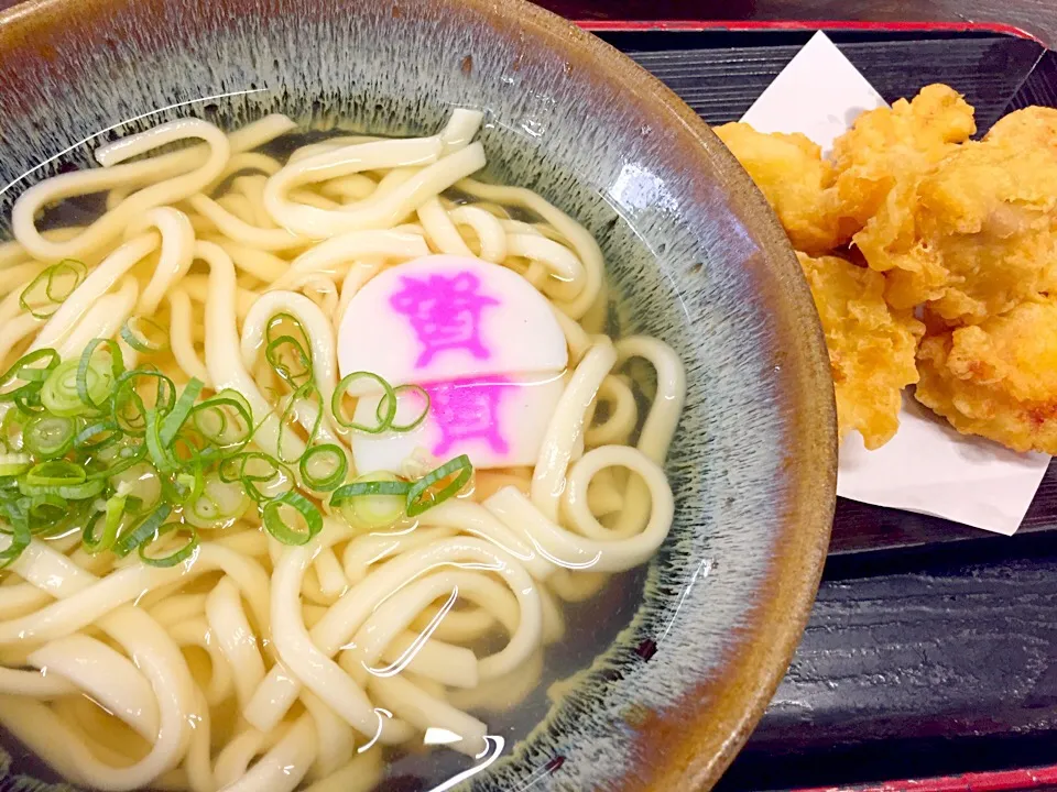 冷やしかけうどん鶏天セット|Masahiko Satohさん