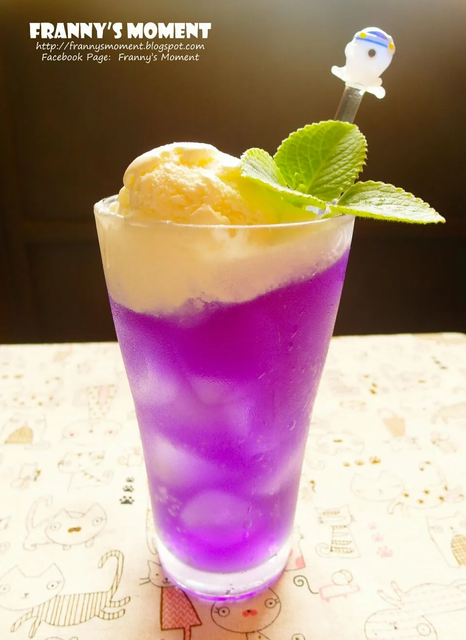 7up float w butterfly pea|Frannyさん