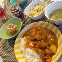 Snapdishの料理写真:❁カレー献立|❁まいさん