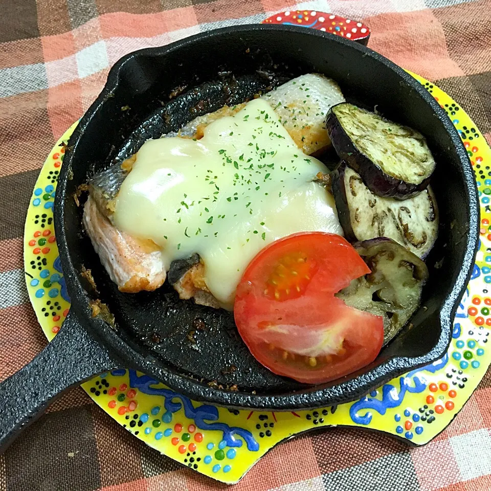 鮭の味噌チーズ焼き|あさかさん