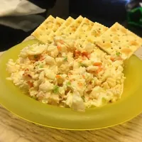 Lobster salad and crackers|Jasmineさん