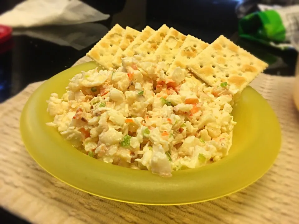 Snapdishの料理写真:Lobster salad and crackers|Jasmineさん