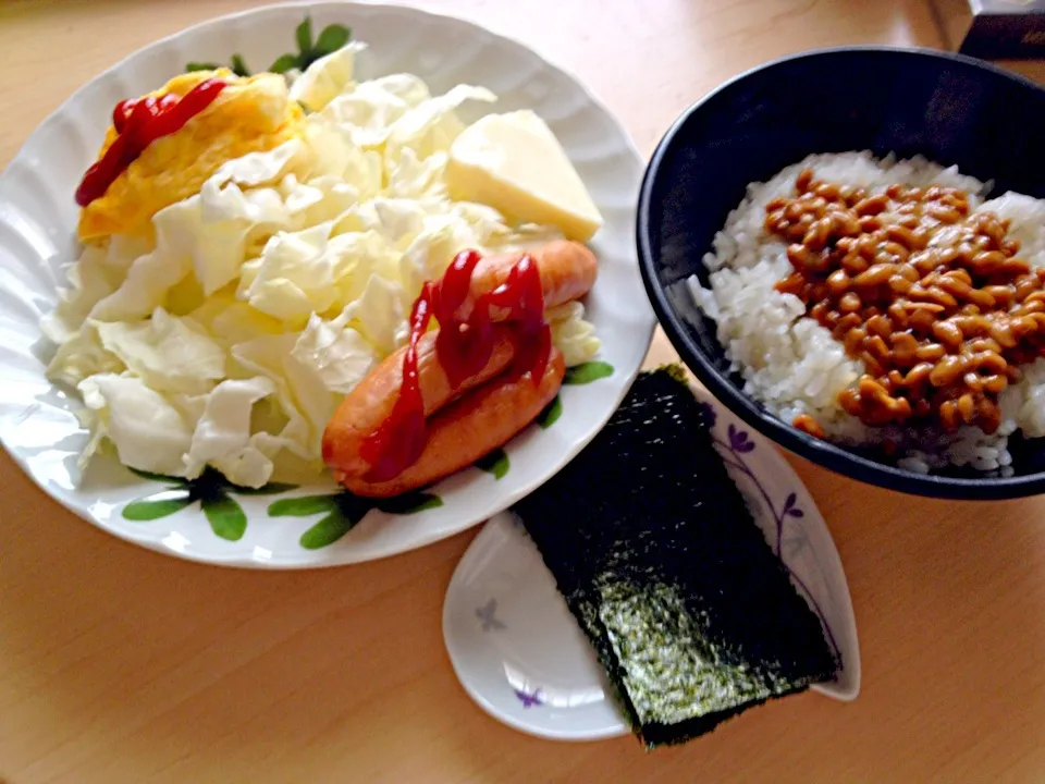 8月5日朝食兼昼食|ばぁさんさん