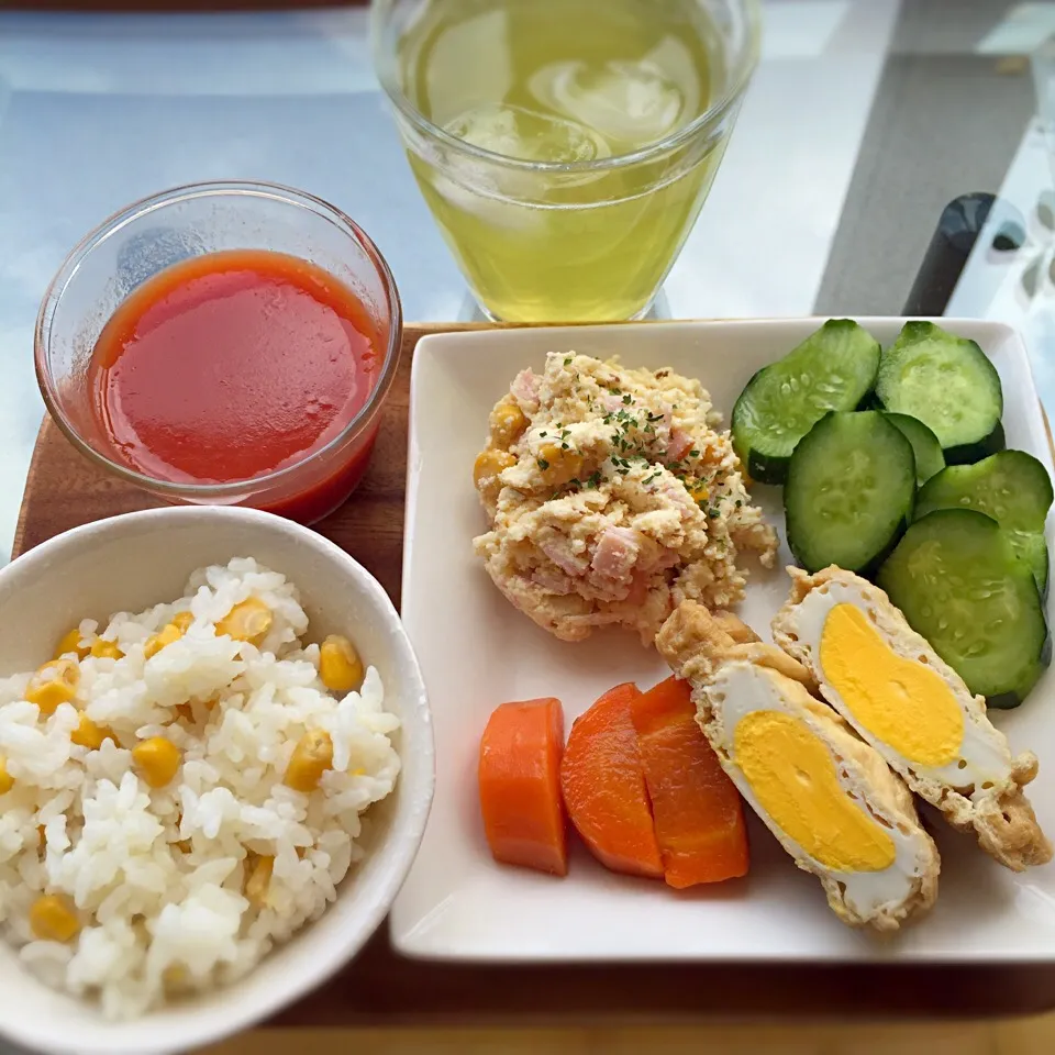 今日のランチ（おからポテサラ風他）|まゆみクックさん