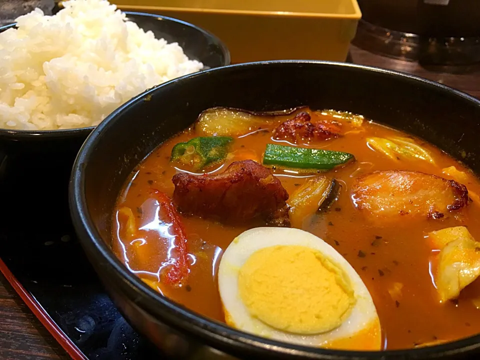 ローストチキンと野菜のスープカレー|Agaricusさん