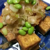 Snapdishの料理写真:厚揚げのみぞれだれ