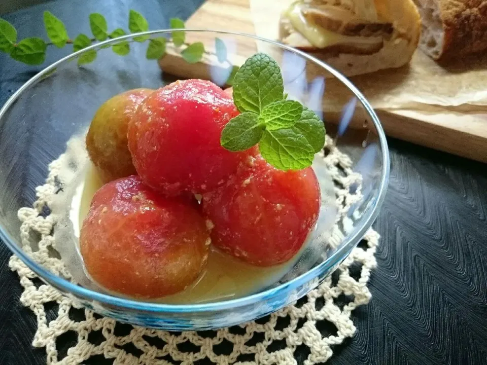 izoomさんのプチトマトのハニーマスタードマリネ 【Honey mustard marinated cherry tomatoes】|sakurakoさん