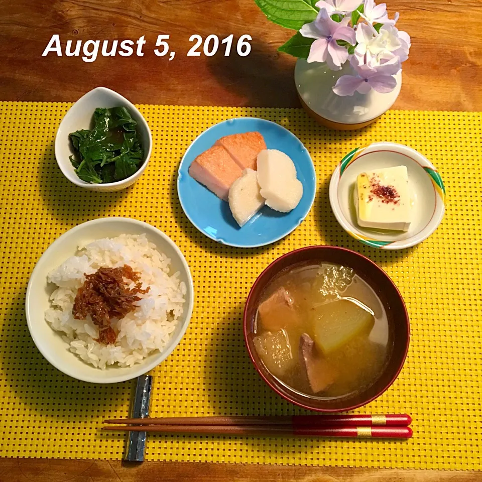 Snapdishの料理写真:朝ごはん 2016・8・5|ローゼルさん